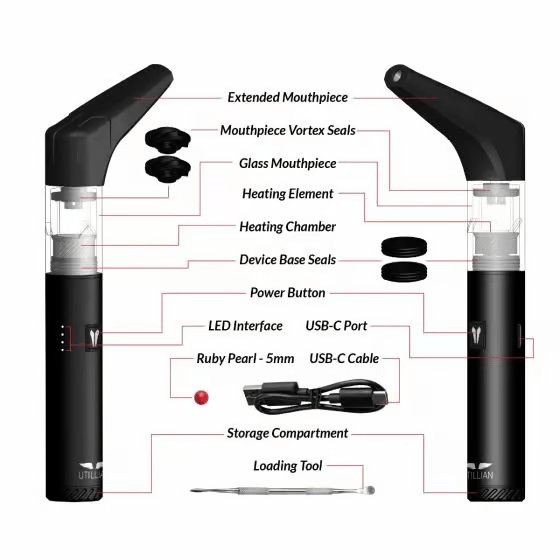 Utillian 6 Dab Pen Parts List