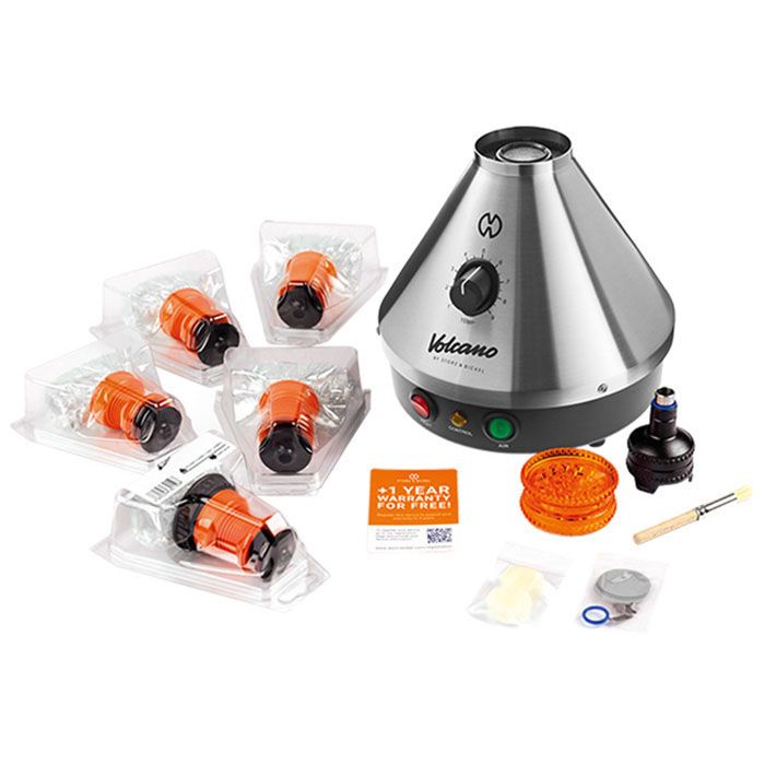 Storz & Bickel Volcano Classic Vaporizer - Silver with Contents